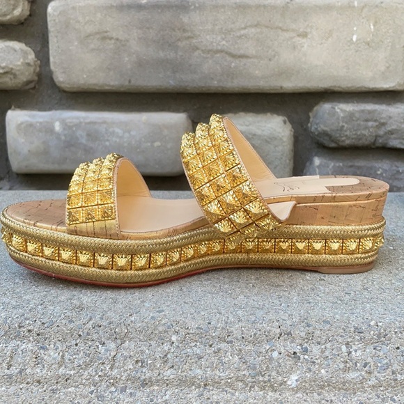 Christian Louboutin Ecu Gold 60mm EUC sz 41 - Picture 5 of 15